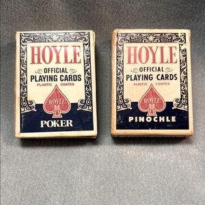 Hoyle Official Playing Cards Set - Blue and White